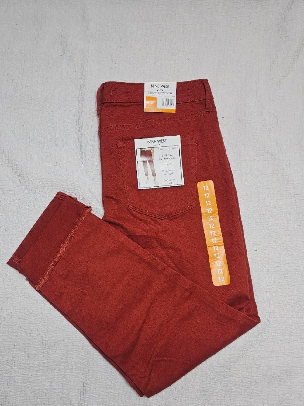 Nine West Women's Gramercy Slim Fit Crop Pants - Picture 11 of 11